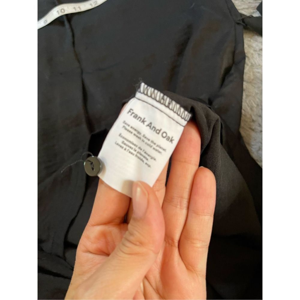 Frank and oak black popover Henley shirt dress size‎ xs - Picture 6 of 6